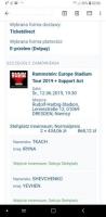 Rammstein 2 e-билеты 12. 06. 2019 dresden