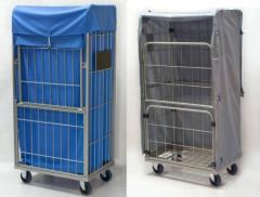 Innen- und außen- textil- containerhauben für gittercontainer