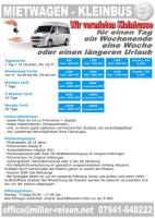 Аренда микроавтобусов 9 мест от 49,99€ D-74613 Öhringen и окрестности.