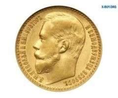 Золотая Монета 15 Рублей Николая ІІ, Вес Чистого Золота - 11,61 Г (Проба 0,900)