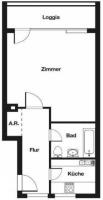 Квартира в Berlin – Charlottenburg  € 130.000. 43 м²
